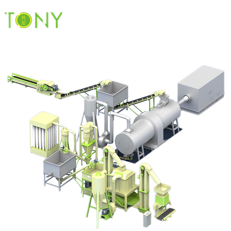Stație de înaltă calitate și tehnologie profesională TONY 7-8Tons \/ hr biot biomass